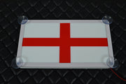3D табела, флаг England, бяло/червено, 12V