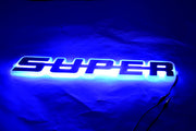 Огледална табела Super, външна - 24V, синя, огледален плексиглас