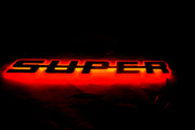 Огледална табела Super, за решетка, 24V, червена, огледален плексиглас