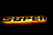 Огледална табела Super, външна - 24V, оранжева, огледален плексиглас