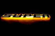 Огледална табела Super, външна - 24V, оранжева, огледален плексиглас