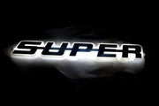 Огледална табела Super, външна - 24V, бяла, огледален плексиглас