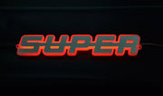 Огледална табела Super, външна за решетка, 12/24V, червена