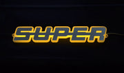 Огледална табела Super, външна за решетка, 12/24V, жълта