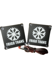 Черни вътрешни табели за предно стъкло "Frigo Trans" - бяла светлина