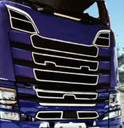 Окрайчващи рамки за предна решетка за Scania S NextGen - Комплект