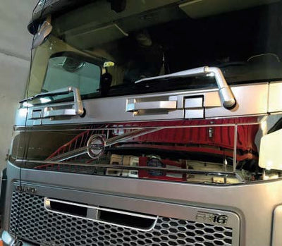 Декорация за Volvo FH5, 2021+, неръждавейка, над решетка