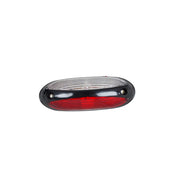 LED вертикален габарит, червено/бяло - 24V