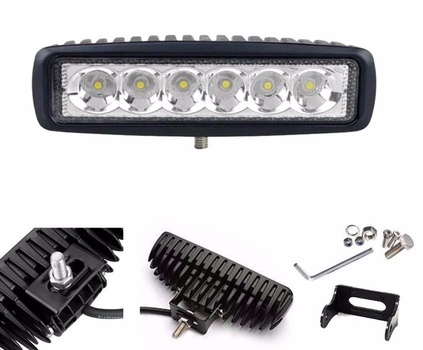 Универсален Лед LED Халоген Фар DRL дневни светлини 12V - 24V за автомобил офроуд бус ван камион