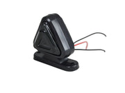 Триъгълно LED рогче, 18 диода, червено/жълто, 12V/24V - опушено