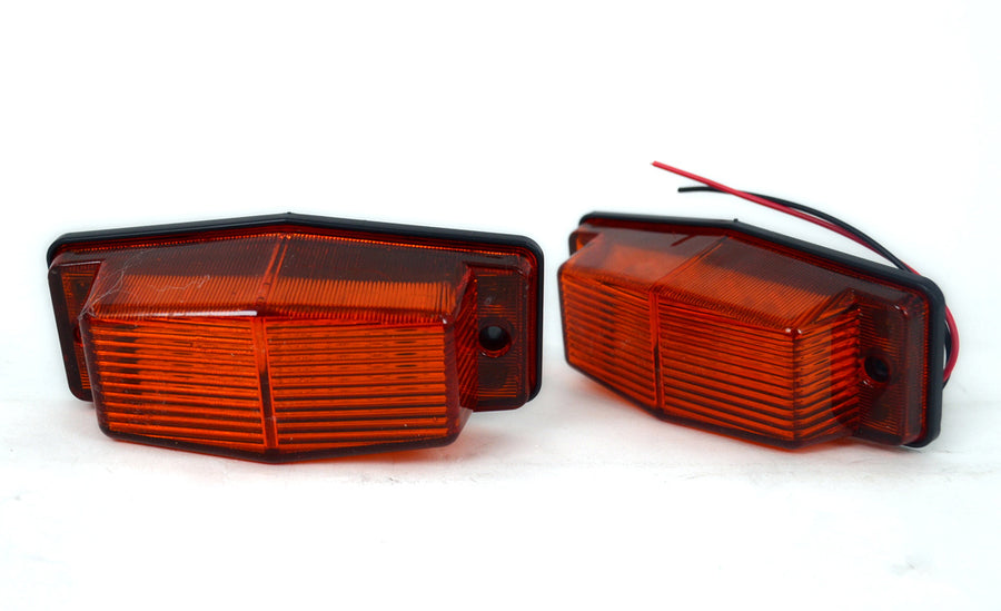 Универсален LED габарит, с жълта светлина, 12/24V