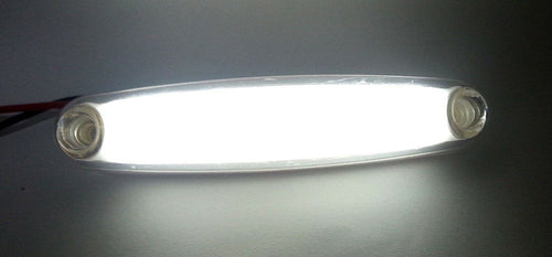 LED Светодиоден Габарит Неон Ефект Маркер Токос Бял 12V-24V 107 mm