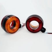 LED габарит за огледало 12/24V – червено-жълто, тип "обеца"
