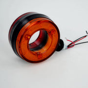 LED габарит за огледало 12/24V – червено-жълто, тип "обеца"