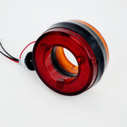 LED габарит за огледало 12/24V – червено-жълто, тип "обеца"