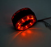LED габарит за огледало 12/24V – червено-жълто, тип "обеца"