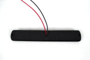 LED блиц 12 диода, флаш светлина прозрачно стъкло, 12/24V, Жълт