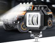 7D LED Халоген 7.6см Диодна Работна Лампа Диоден Фар Прожектор Задна Светлина 20W 1000lm 12V/24V