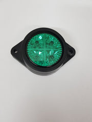 LED габарит, зелен кръгъл, 24V