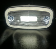 LED Бял Светодиоден Габарит Маткер Токос Неон Ефект, 122mm x 63mm , с Три Функции 12V-24V