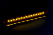 Дълъг smoked LED габарит с 15 диода, жълт - 12/24V