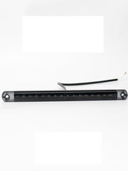 Дълъг smoked LED габарит с 15 диода, червен - 12/24V