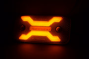 Жълт диоден LED габарит, Spider, опушено стъкло, 24V