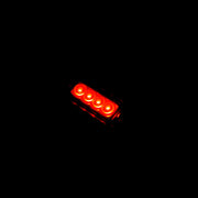 LED габарит, червен с 4 диода, smoked