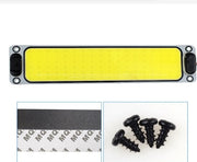 LED плафон, студена бяла светлина, 40 х 6 см, 12/24V, с бутон за включване/изключване