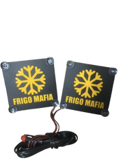 Черни вътрешни табели за предно стъкло "Frigo Mafia", жълти - 24V