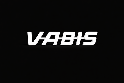Пластмасов надпис VABIS, 33х7 см, бял мат