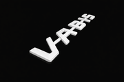 Пластмасов надпис VABIS, 33х7 см, бял мат