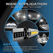 LED Лед Диодни Крушки За Габарит, Т10 W5W, Canbus, 12V, Бяла Светлина