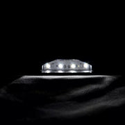 Черно мини LED осветление за номер с 4 диода, 24V