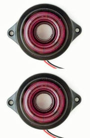 Виолетов кръгъл LED габарит с бягаща светлина, 24V