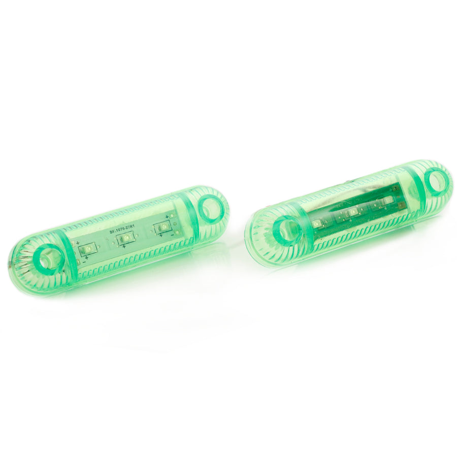 Зелен LED диоден габарит тип нокта, 12/24V