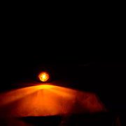 Жълт LED габарит, кръгъл Eagle Eye, 12/24V