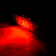 LED габарит тип Krone, червен с 3 диода, 12/24V