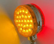 LED светлина, габарит за огледало(обици) с 48 диода, червено/жълто, 24V