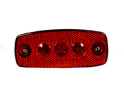 Червен LED габарит 12/24v, с 3 диода