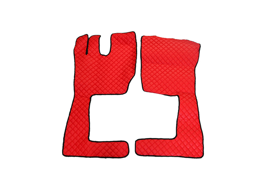 Кожени стелки за Volvo FH13, ЧЕРВЕНИ
