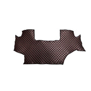 Кожени стелки за трактор Jonh Deere 6210R, черни с червен шев