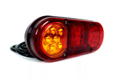 LED стоп овал с три функции, ЛЯВ, 12/24V
