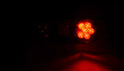LED стоп овал с три функции, ЛЯВ, 12/24V