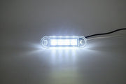 LED Диоден Вграден Страничен Габарит, Маркер, Токос Бял12-24V за камион, бус, ван, платформа, ремарке Е-марк Е9