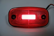 LED Червен Светодиоден Габарит Маткер Токос Неон Ефект, 122mm x 63mm , с Три Функции 12V-24V