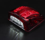 Комплект от 2 броя LED Плафон за регистрационен номер червен 12-24V за камион, ремарке, каравана, бус, трактор и др