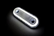 Овален LED неонов габарит бял, 12/24V
