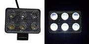 LED прожектор 18W, 3D дизайн, 6 диода – мощен алуминиев прожектор