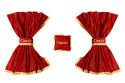 Завеси Classic (3in1) за SCANIA R, NORMAL CAB, P HIGHLINE – червено